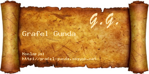 Grafel Gunda névjegykártya